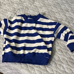 Blue and White Striped Kids sweathshirt